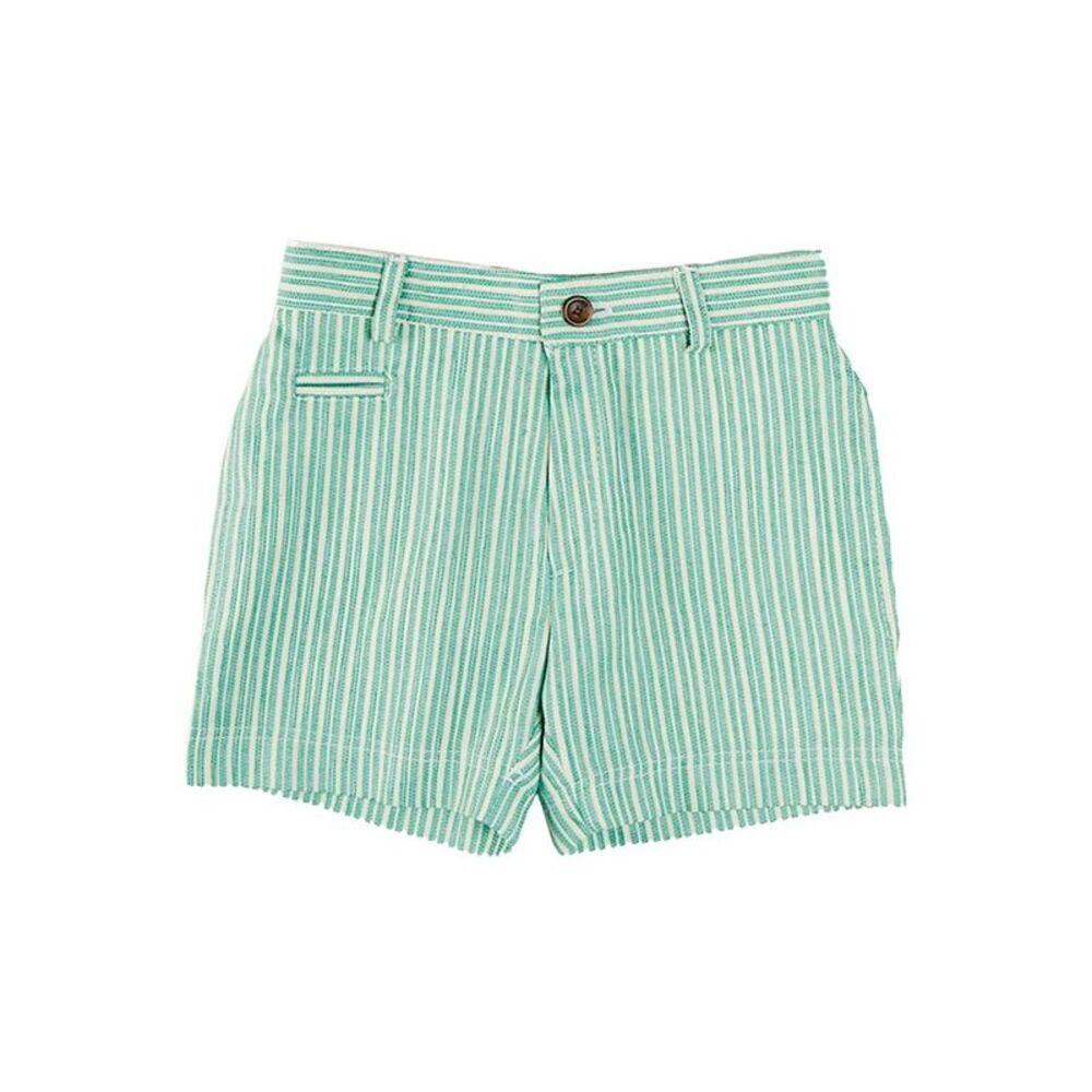 Pepa London Girls  Cheyne Striped Pocket Detail Short, Green